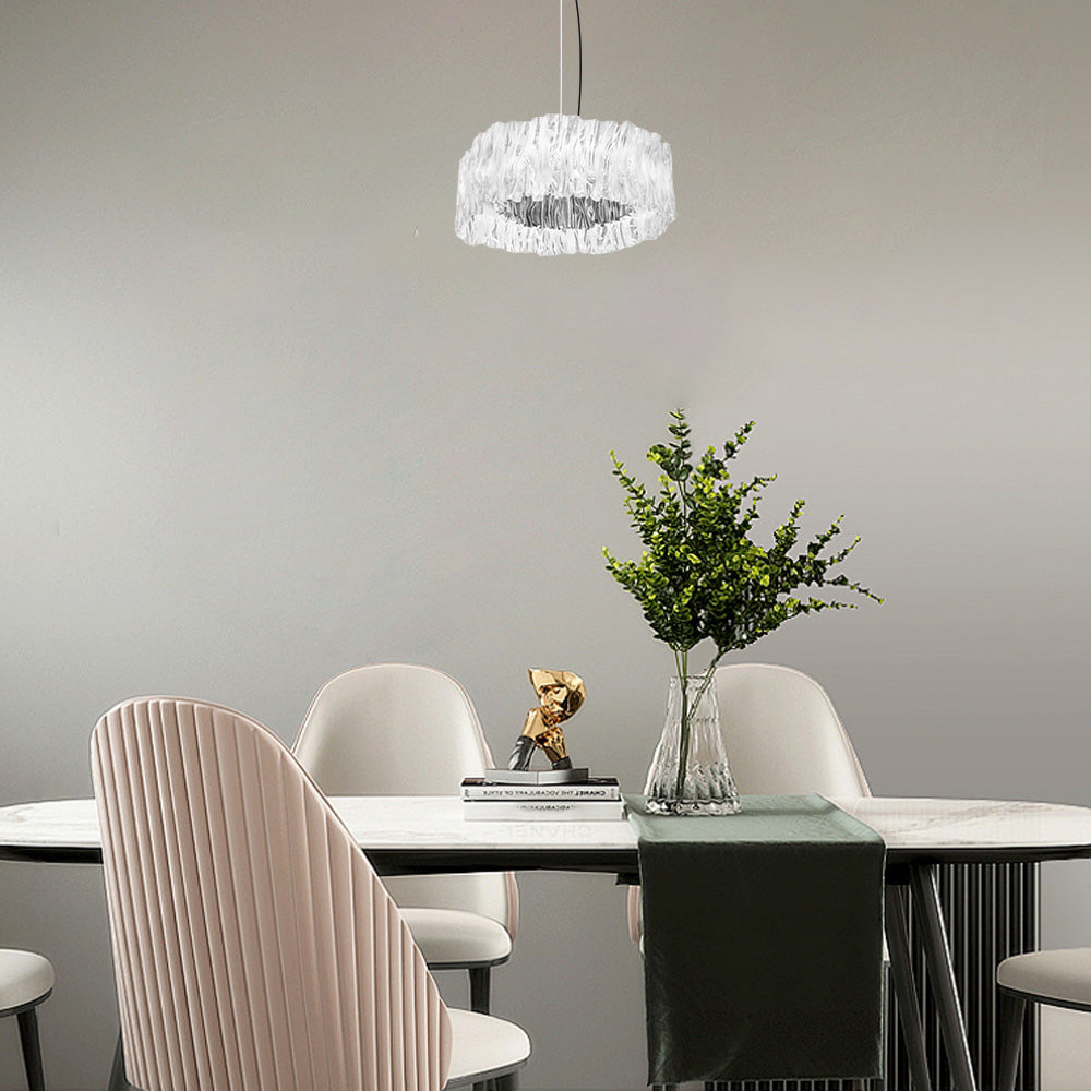 Designer Luxury Pleated Pendant Light